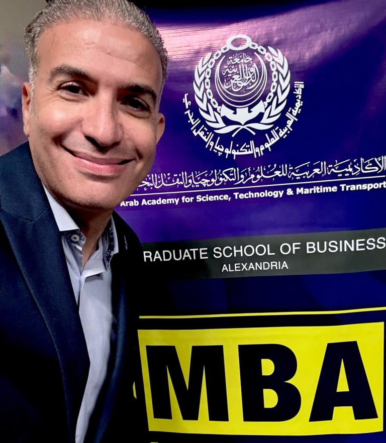الدكتور عطية والإدارة المعاصرة للماجستير المهني بالأكاديمية العربية للعلوم والتكنولوجيا والنقل البحري